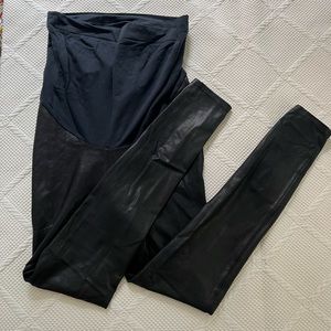 Maternity Spanx Mama Faux Leather Leggings